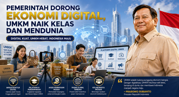 Pemerintah Dorong Ekonomi Digital, UMKM Naik Kelas dan Mendunia